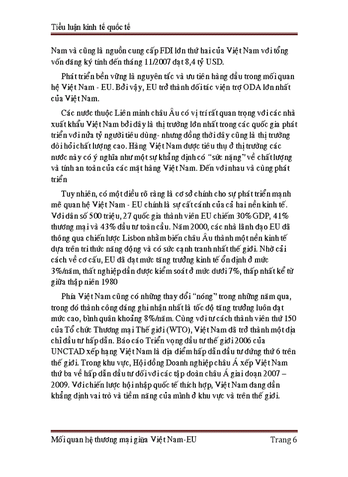 image for page Mối Quan Hệ Thương Mại Giữa Việt Nam-EU