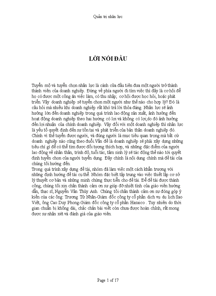 image for page Tuyển chọn trong việc xây dựng nguồn nhân lưc cho Tổ chức