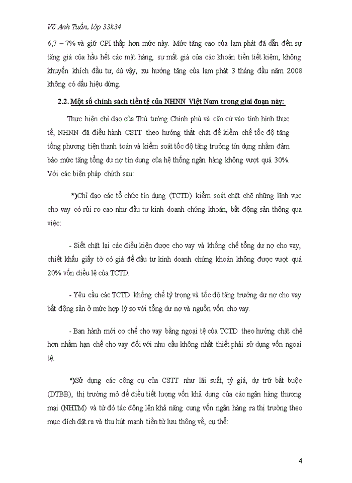 image for page Một số nét chính trong việc điều hành chính sách tiền tệ của ngân hàng nhà nước việt nam từ cuối năm 2007 đến nay.