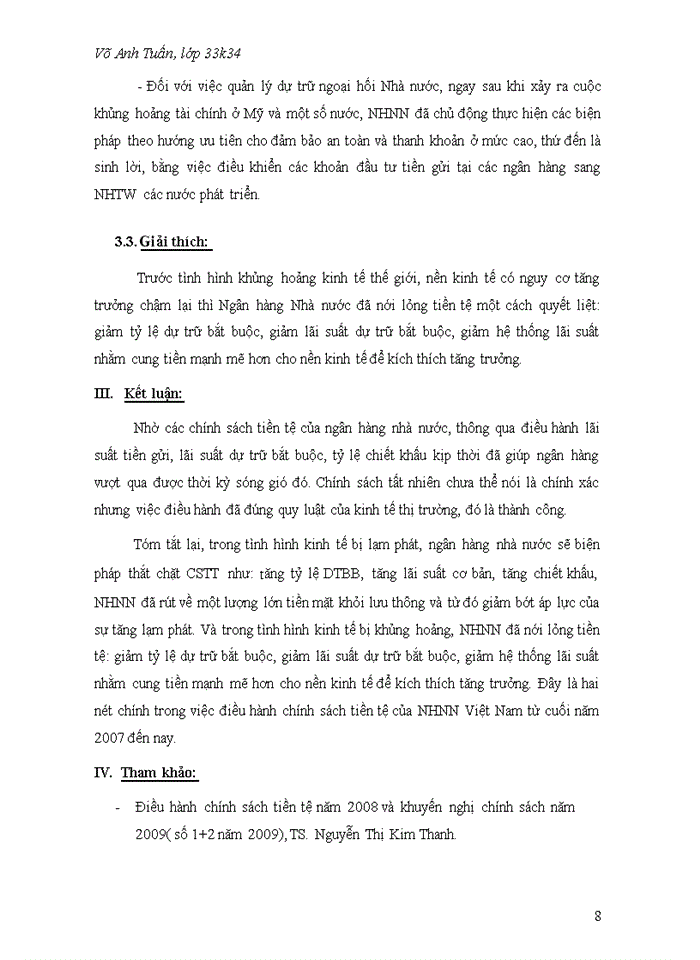 image for page Một số nét chính trong việc điều hành chính sách tiền tệ của ngân hàng nhà nước việt nam từ cuối năm 2007 đến nay.