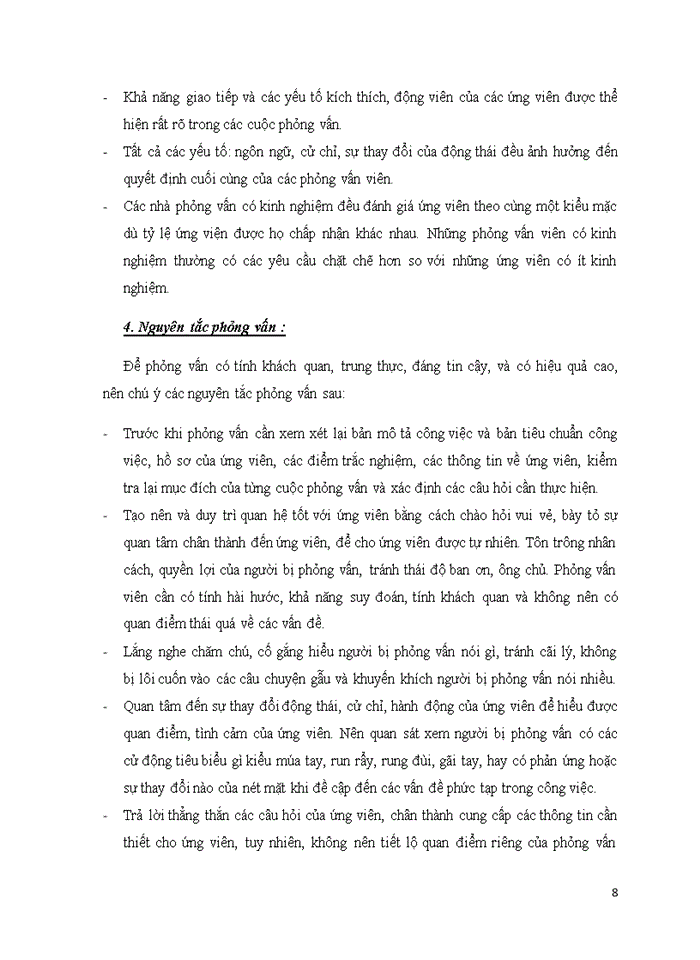 image for page Các kỹ năng phỏng vấn trong tuyển chọn nhân viên