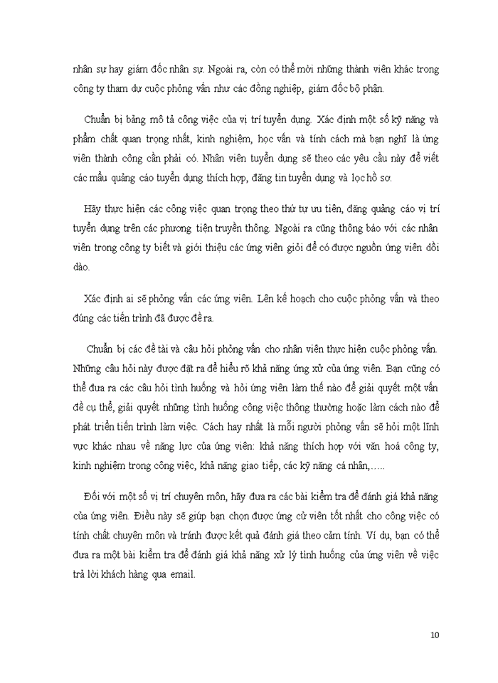 image for page Các kỹ năng phỏng vấn trong tuyển chọn nhân viên