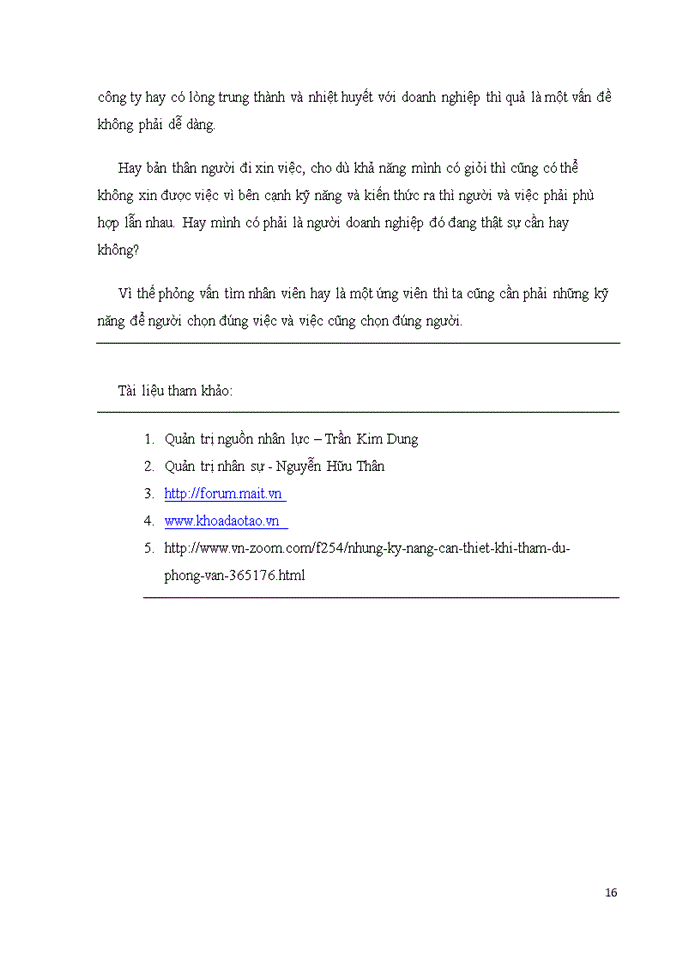 image for page Các kỹ năng phỏng vấn trong tuyển chọn nhân viên