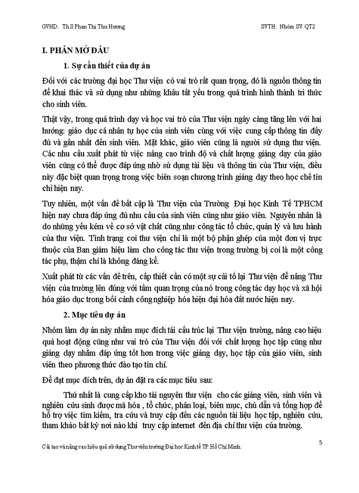 image for page Cải tạo và nâng cao hiệu quả sử dụng thư viện trường đại học kinh tế tp.hồ chí minh