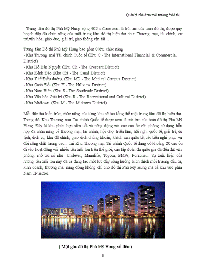 image for page Quản lý nhà ở và môi trường ở đô thị