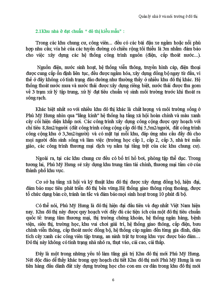 image for page Quản lý nhà ở và môi trường ở đô thị