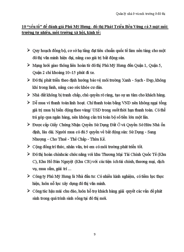 image for page Quản lý nhà ở và môi trường ở đô thị