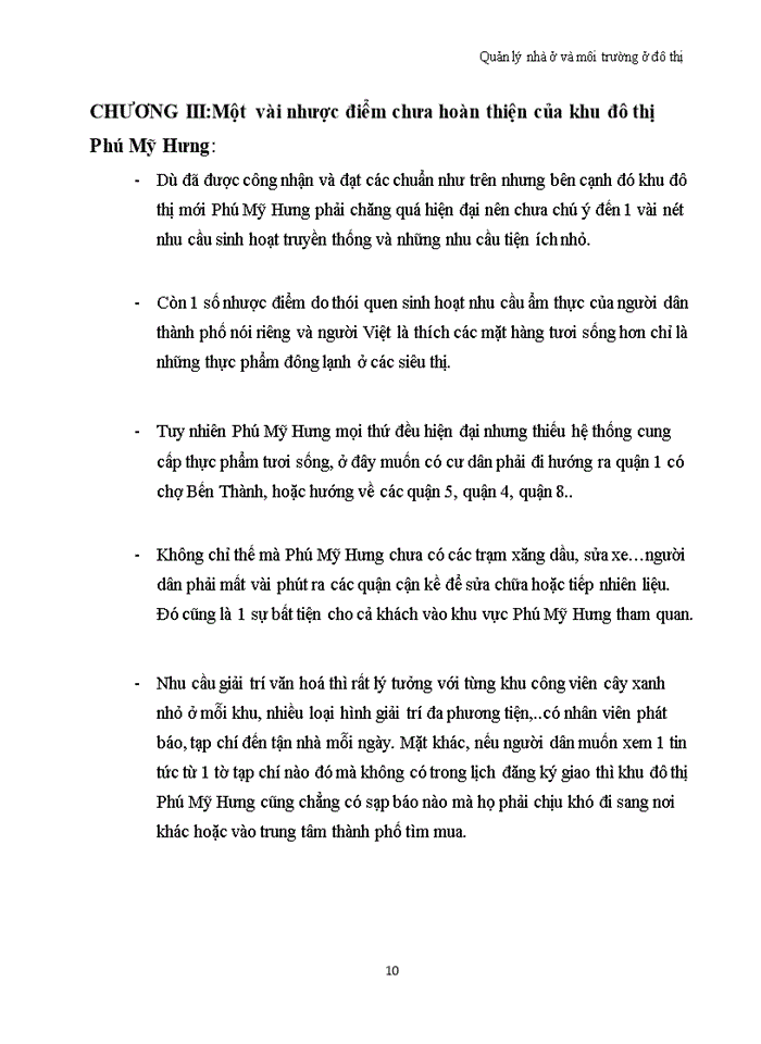 image for page Quản lý nhà ở và môi trường ở đô thị