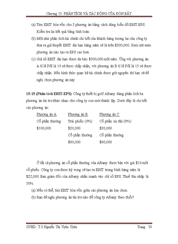 image for page Phân tích tác động của đòn bẩy