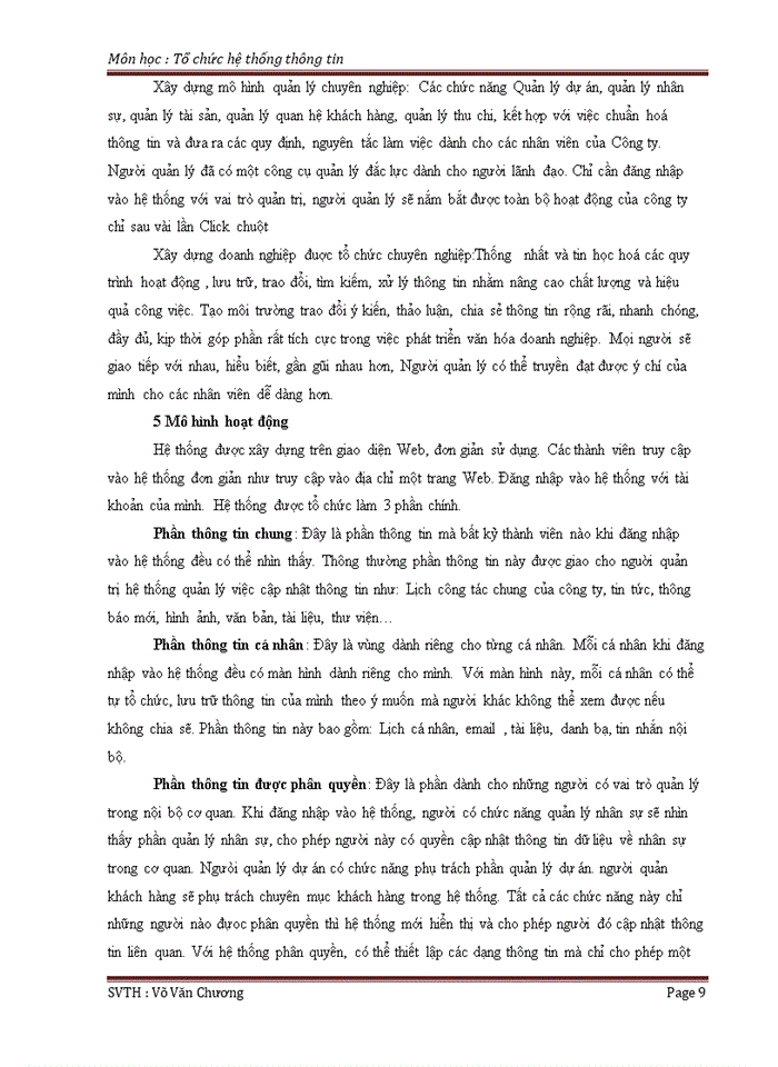 image for page Dự án xây dựng hệ thống quản lý thông tin nội bộ