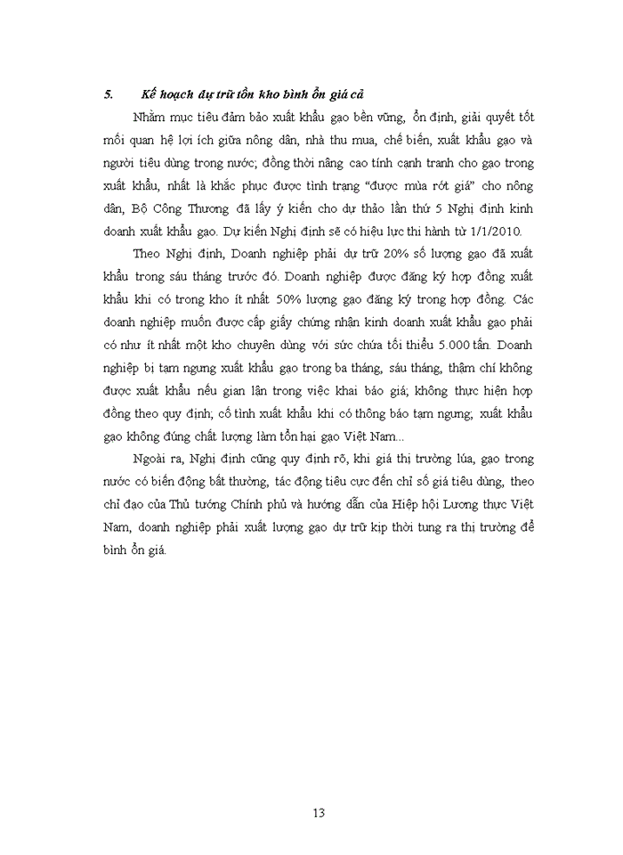 image for page Những biến động của thị trường gạo Việt Nam trong những năm gần đây