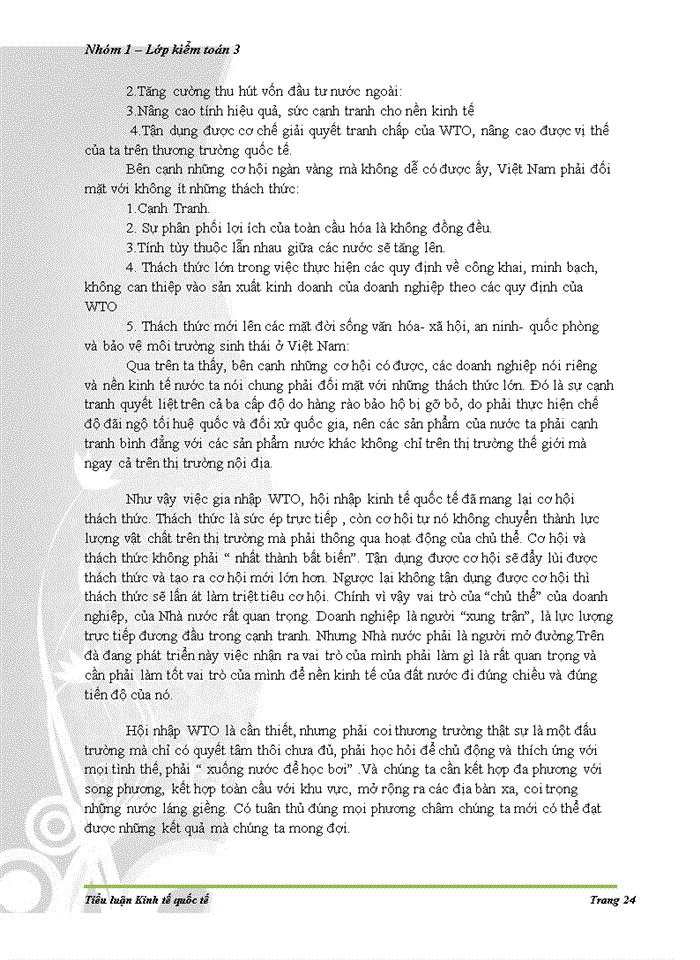 image for page Những thách thức và cơ hội của Việt Nam khi gia nhập tổ chức thương mại thế giới WTO