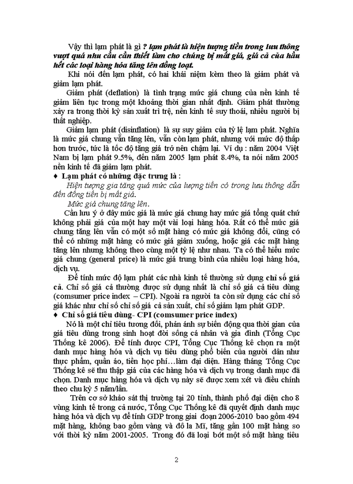 image for page Tìm hiểu về lạm phát trong nền kinh tế