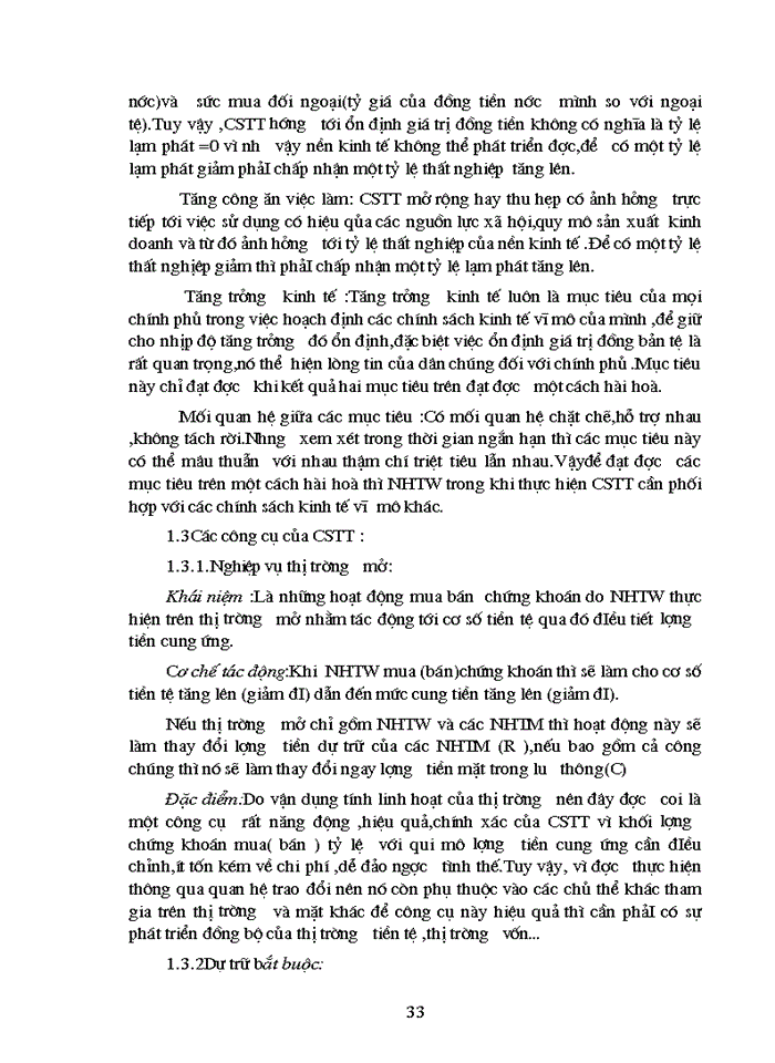 image for page Chính sách tiền tệ trong nền kinh tế thị trường