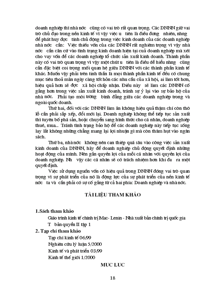 image for page Lý luận tuần hoàn và chu chuyển tư bản với việc sử dụng có hiệu quả các nguồn vốn trong doanh nghiệp của nhà nước