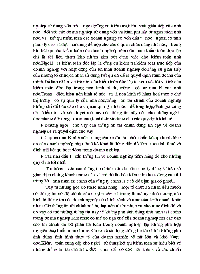 image for page Vai trò của kiểm toán độc lập trong việc kiểm tra,kiểm soát các doanh nghiệp Việt Nam hiện nay