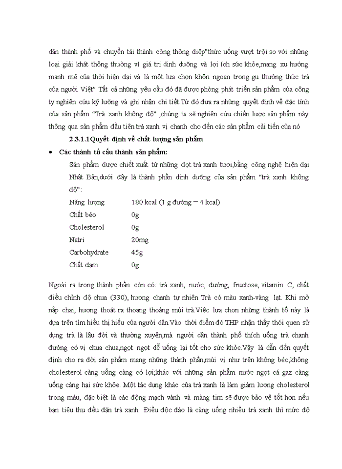image for page Trà xanh không độ và chặng đường phát triển