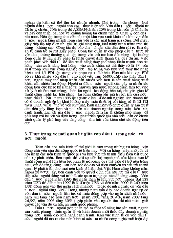 image for page Vai trò và mối quan hệ giữa hai nguồn vốn trong nước và nước ngoài trong việc thúc đẩy tăng trưởng và phát triển kinh tế, lấy thực tiễn Việt Nam để chứng minh