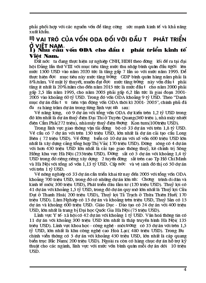 ODA nguồn vốn cho đầu tư phát triển ở Việt Nam - thực trạng và giải pháp