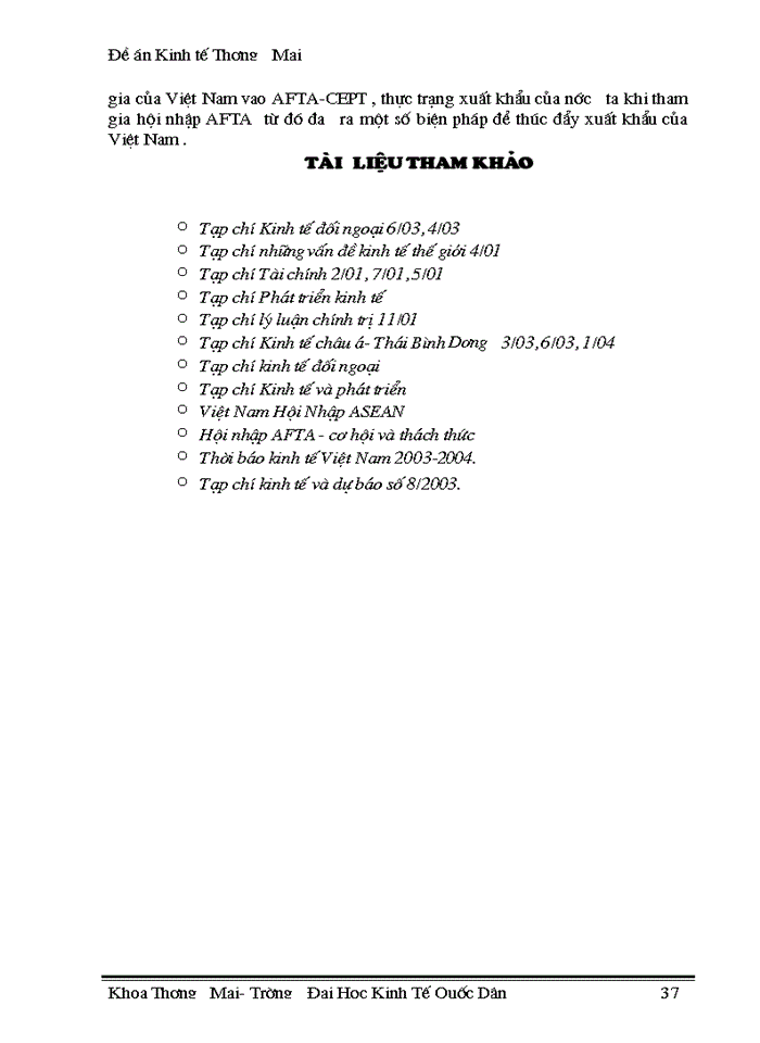 image for page Thúc đẩy xuất khẩu hàng hoá của Việt Nam trong điều kiện thực hiện lộ trình AFTA-CEPT