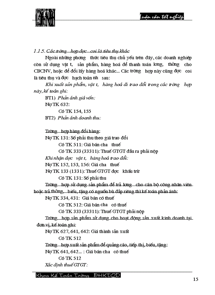 image for page Hoàn thiện công tác hạch toán tiêu thụ thành phẩm và xác định kết quả tiêu thụ tại Công ty cổ phần Dệt 10/10