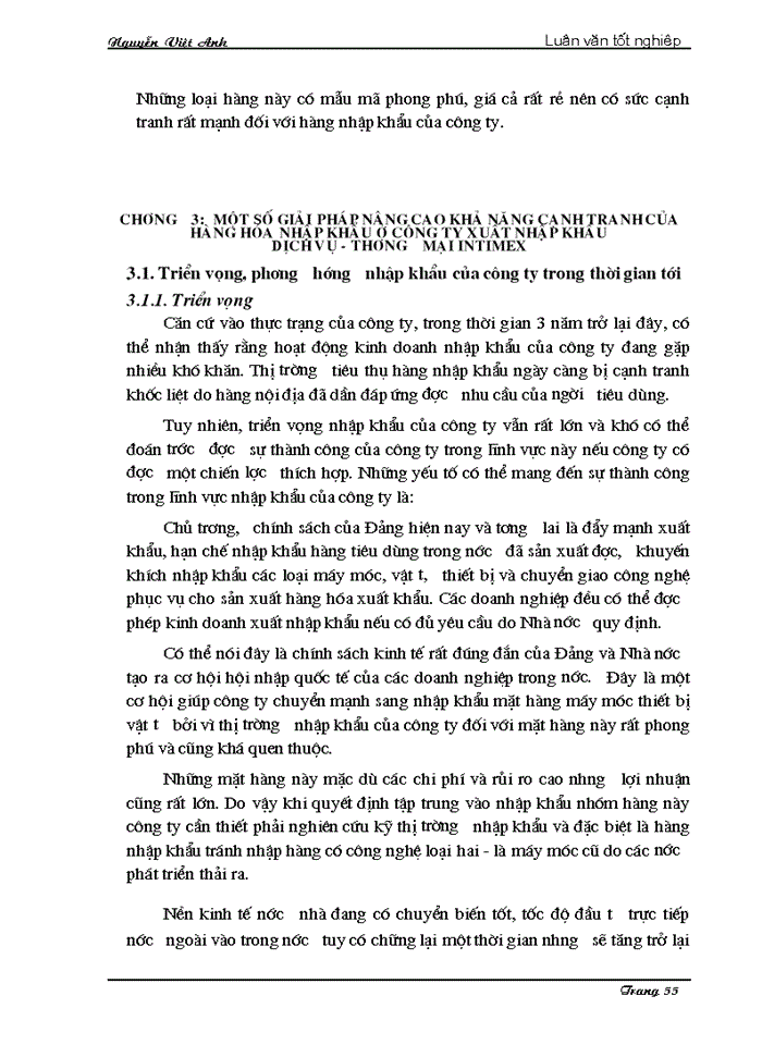image for page Một số giải pháp chủ yếu nhằm nâng cao khả năng cạnh tranh của hàng hóa nhập khẩu ở công ty xuất nhập khẩu Dịch vụ - Thương mại Intimex