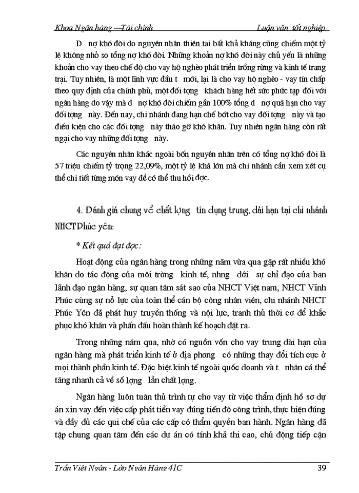 image for page Một số giải pháp nâng cao chất lượng tín dụng trung, dài hạn tại Ngân hàng Công thương Phúc Yên