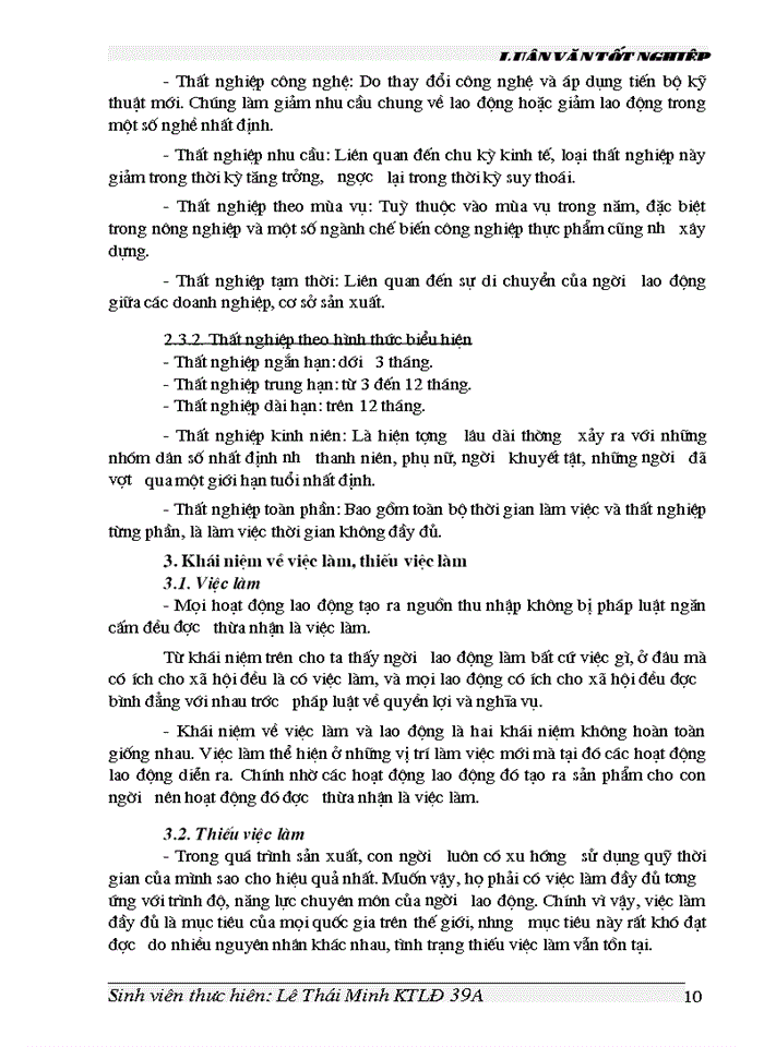 image for page Cơ sở lý luận của vấn đề thất nghiệp và thiếu việc làm