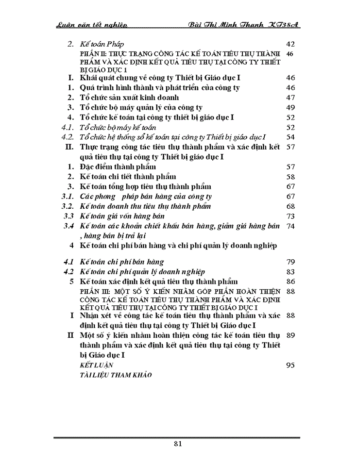 image for page Tổ chức hạch toán tiêu thụ thành phẩm và xác định kết quả tiêu thụ thành phẩm