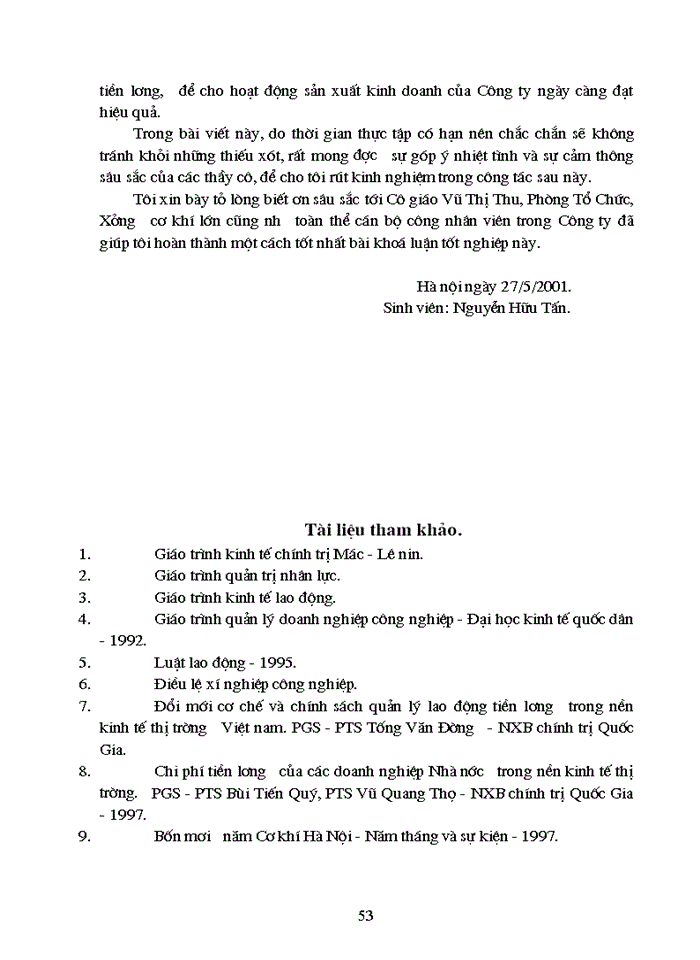 image for page Một số biện pháp nhằm tăng cường công tác quản lý tiền lương tại Công ty cơ khí Hà nội