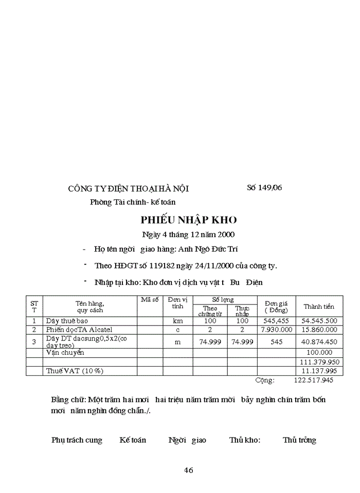 image for page Hạch toán chi tiết nguyên liệu, vật liệu với việc nâng cao hiệu quả sử dụng vốn lưu động trong sản xuất kinh doanh tại Công ty Điện thoại Hà Nội