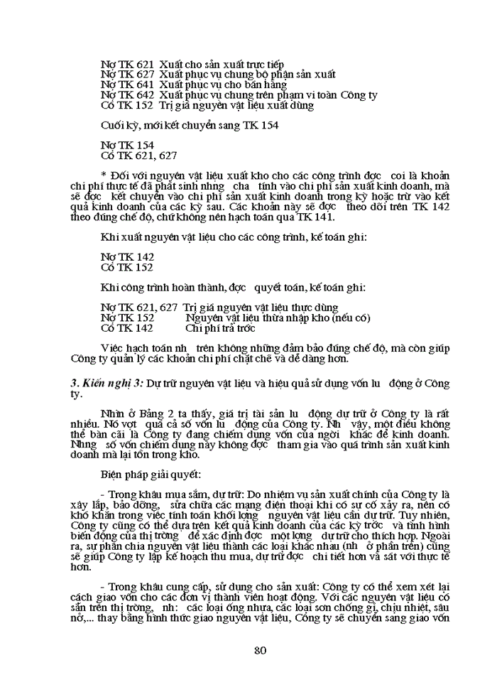 image for page Hạch toán chi tiết nguyên liệu, vật liệu với việc nâng cao hiệu quả sử dụng vốn lưu động trong sản xuất kinh doanh tại Công ty Điện thoại Hà Nội