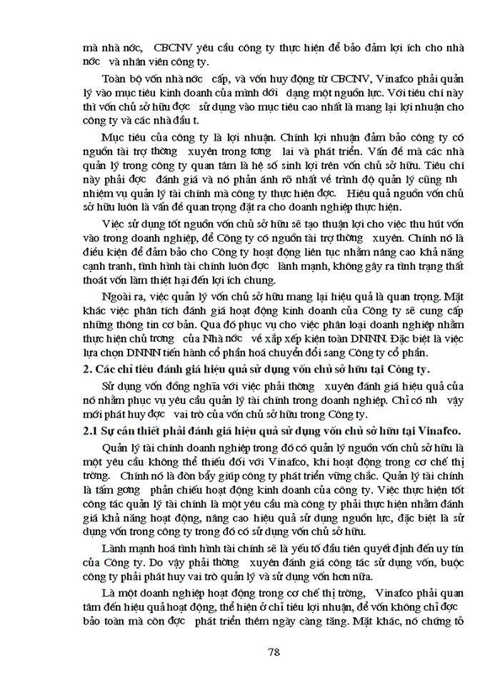 image for page Phương hướng thực hiện công tác hạch toán và quản lý Nguồn vốn chủ sở hữu tại công ty Vinafco khi chuyển sang công ty cổ phần