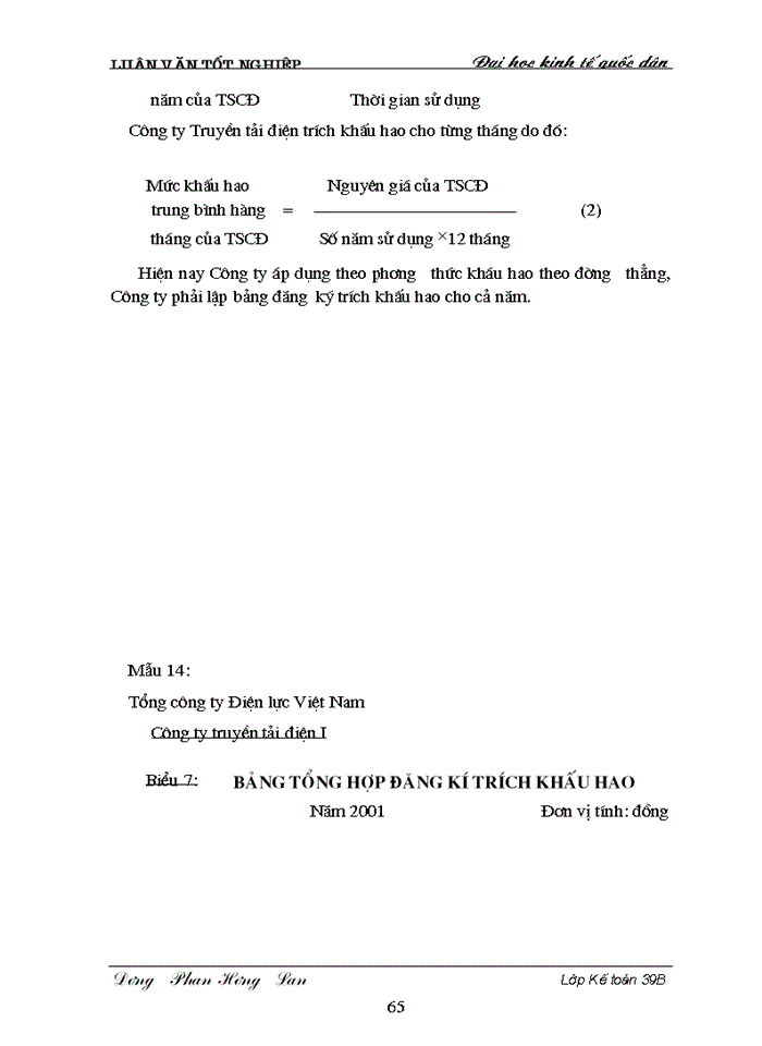 image for page Hoàn thiện hạch toán TSCĐ với việc nâng cao hiệu quả sử dụng TSCĐ tại Công ty Truyền tải điện I