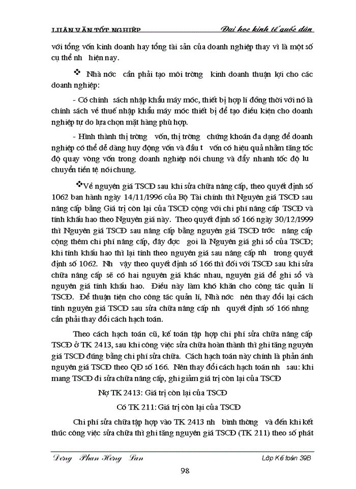 image for page Hoàn thiện hạch toán TSCĐ với việc nâng cao hiệu quả sử dụng TSCĐ tại Công ty Truyền tải điện I