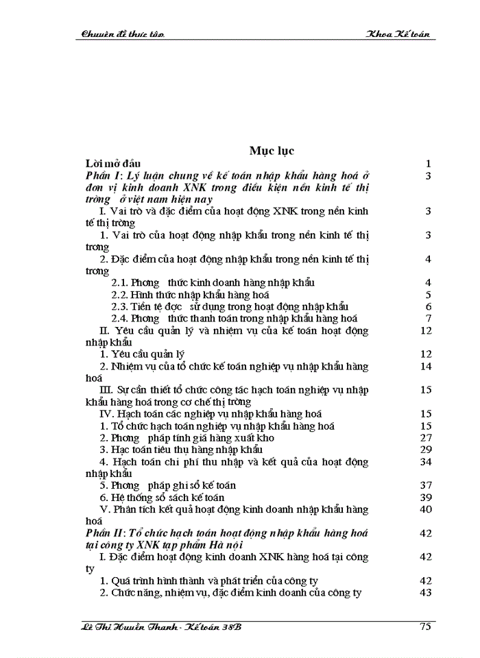 image for page Hoàn thiện công tác hạch toán hoạt động nhập khẩu hàng hoá ở Công ty xuất nhập khẩu tạp phẩm Hà nội ( TOCONTAP ).