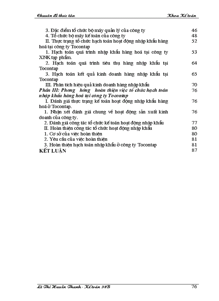 image for page Hoàn thiện công tác hạch toán hoạt động nhập khẩu hàng hoá ở Công ty xuất nhập khẩu tạp phẩm Hà nội ( TOCONTAP ).