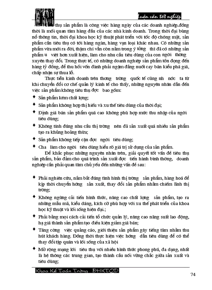 image for page Hoàn thiện công tác hạch toán tiêu thụ thành phẩm và xác định kết quả tiêu thụ tại Công ty cổ phần Dệt 10/10
