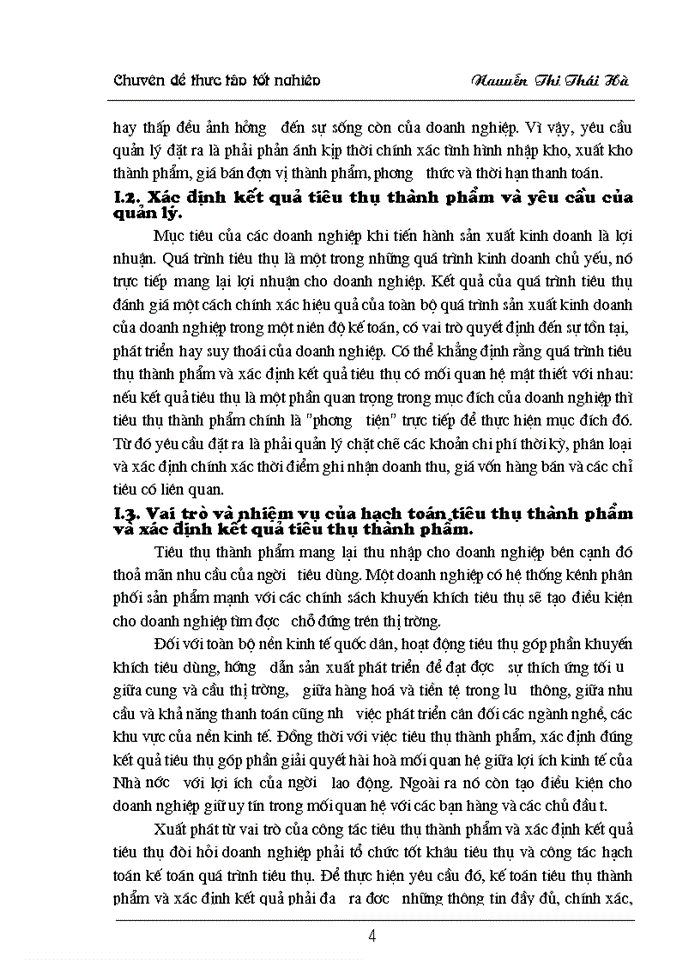image for page Hoàn thiện hạch toán tiêu thụ thành phẩm và xác định kết quả tiêu thụ thành phẩm tại Công ty Dệt - May Hà Nội