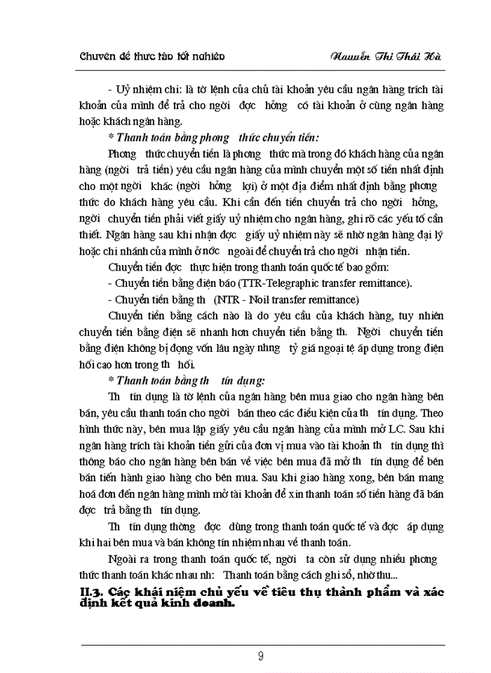 image for page Hoàn thiện hạch toán tiêu thụ thành phẩm và xác định kết quả tiêu thụ thành phẩm tại Công ty Dệt - May Hà Nội