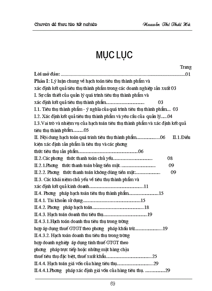 image for page Hoàn thiện hạch toán tiêu thụ thành phẩm và xác định kết quả tiêu thụ thành phẩm tại Công ty Dệt - May Hà Nội