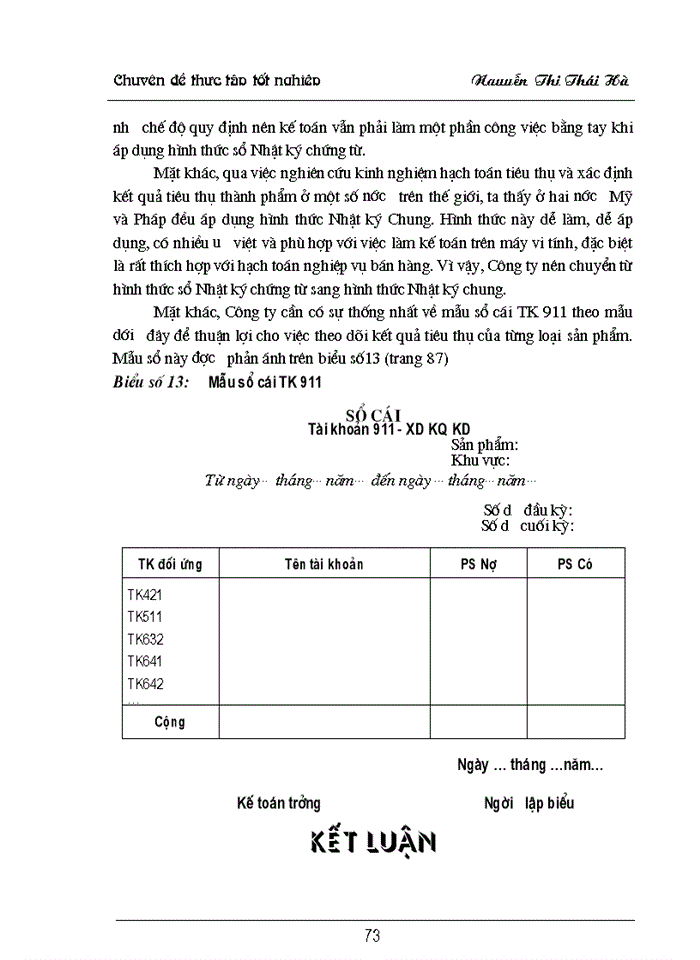 image for page Hoàn thiện hạch toán tiêu thụ thành phẩm và xác định kết quả tiêu thụ thành phẩm tại Công ty Dệt - May Hà Nội