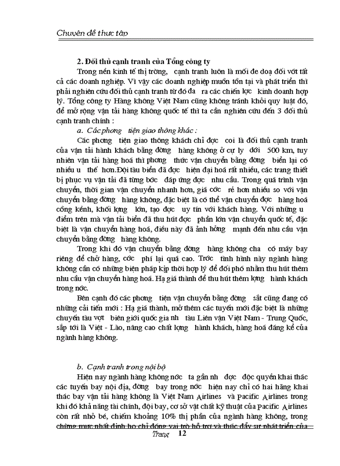 image for page Một số biện pháp nhằm phát triển vận tải hàng không Việt Nam đến  năm 2005 - 2010