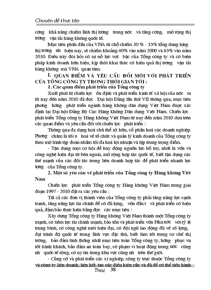 image for page Một số biện pháp nhằm phát triển vận tải hàng không Việt Nam đến  năm 2005 - 2010