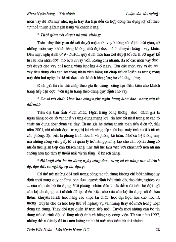 image for page Một số giải pháp nâng cao chất lượng tín dụng trung, dài hạn tại Ngân hàng Công thương Phúc Yên