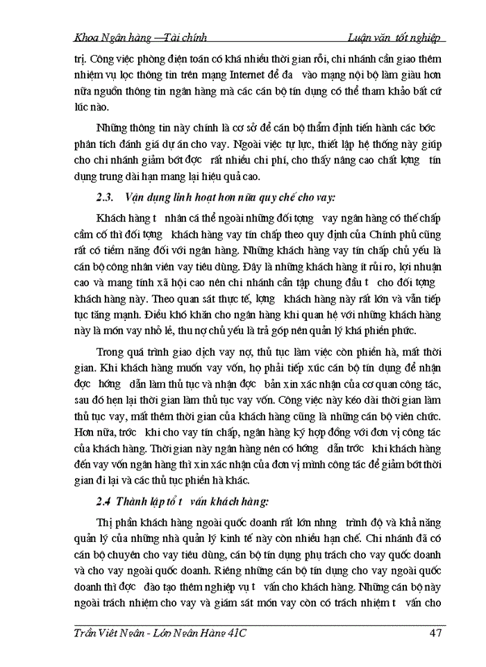 image for page Một số giải pháp nâng cao chất lượng tín dụng trung, dài hạn tại Ngân hàng Công thương Phúc Yên