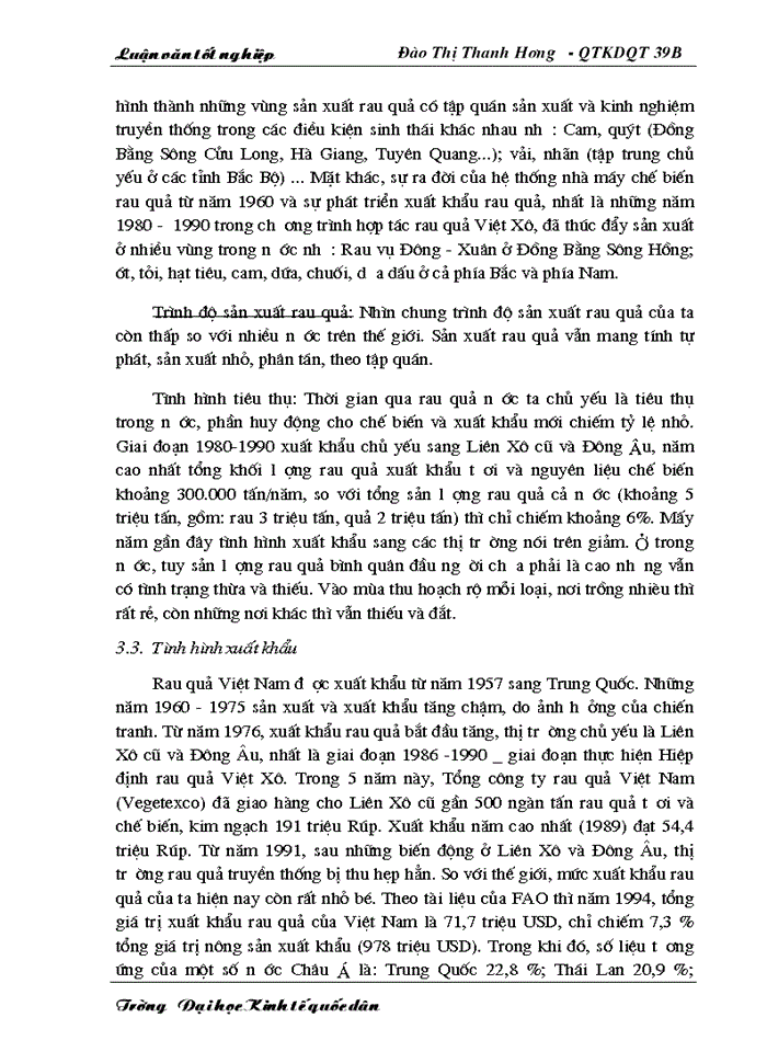 image for page Một số giải pháp nhằm thúc đẩy hoạt động xuất khẩu của Tổng công ty rau quả Việt Nam sang Viễn Đông - Liên Bang Nga