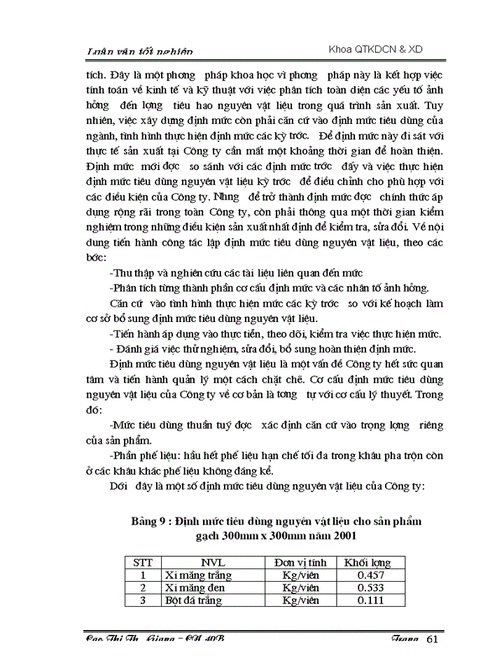 image for page Một số biện pháp nhằm sử dụng hợp lý và tiết kiệm nguyên vật liệu tại Công ty Cổ phần đầu tư xây dựng và sản xuất vật liệu Nam Thắng