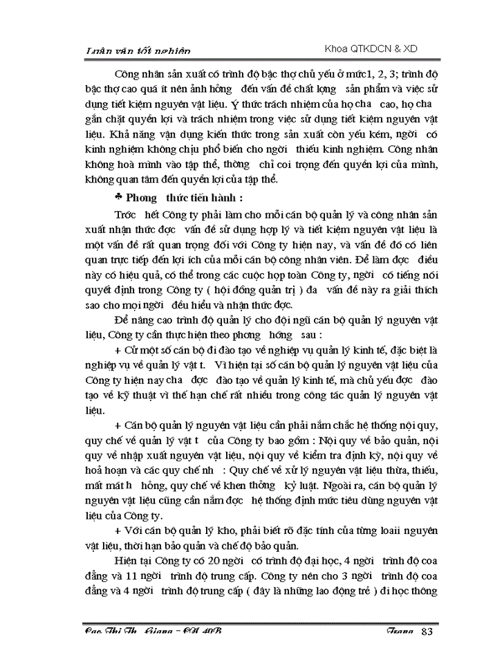 image for page Một số biện pháp nhằm sử dụng hợp lý và tiết kiệm nguyên vật liệu tại Công ty Cổ phần đầu tư xây dựng và sản xuất vật liệu Nam Thắng
