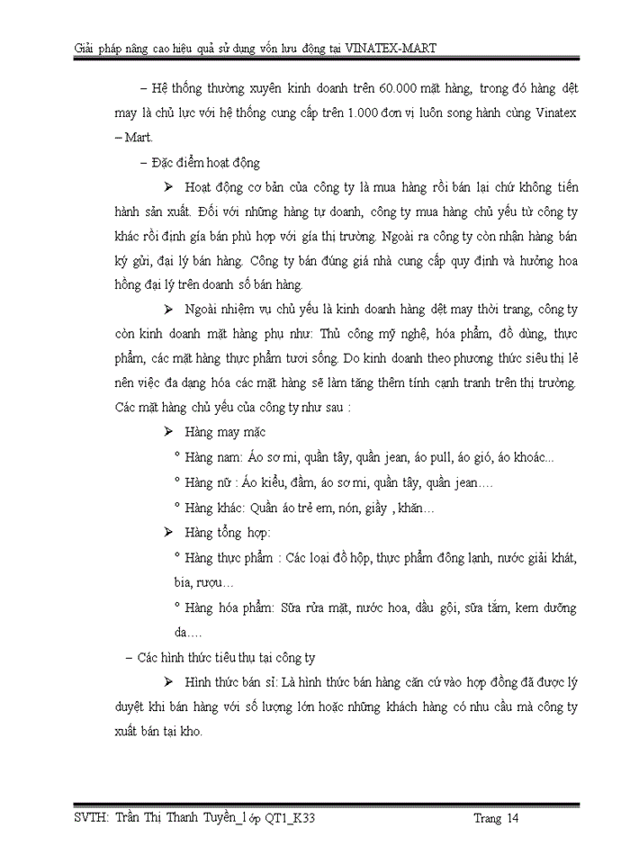 image for page Giải pháp nâng cao hiệu quả sử dụng vốn lưu động tại công ty tnhh một thành viên thương mại thời trang dệt may việt nam